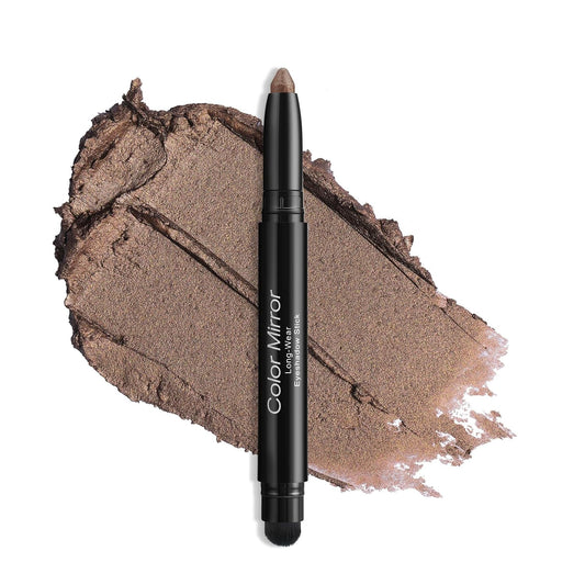 Longwear Cream Eye Shadow Sticks(11 Sand Shimmer),Smudge-Proof, Waterproof Eyeshadow,Silky Formula Glitter With Makeup Brush,Brown Eyeshadow Stick