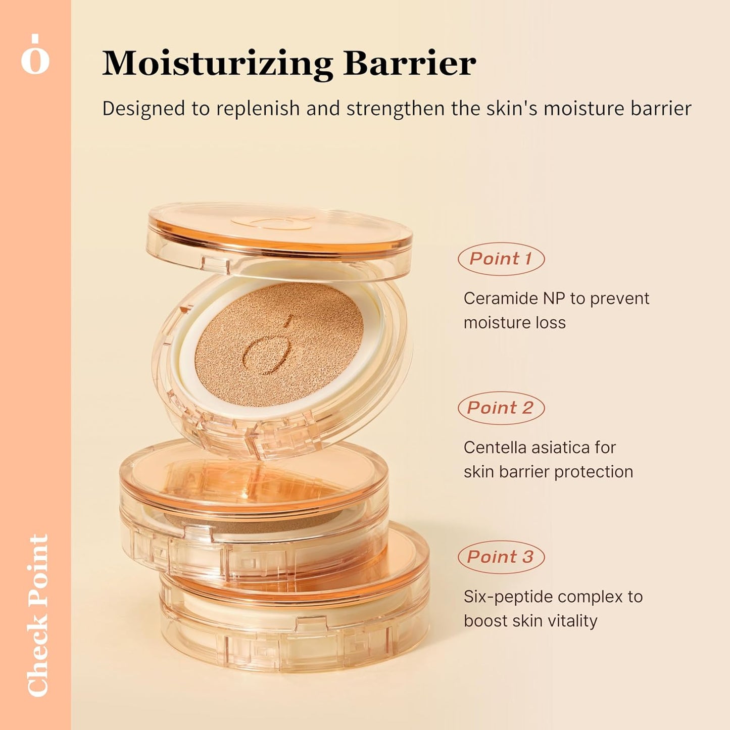 Skin Barrier Glow Cover Cushion, All-day Coverage, Glow Finish, Lightweight, Skincare-Like Texture, Non-cakey Makeup, Korean Cushion Foundation (#13C First Snow, 0.49 oz)