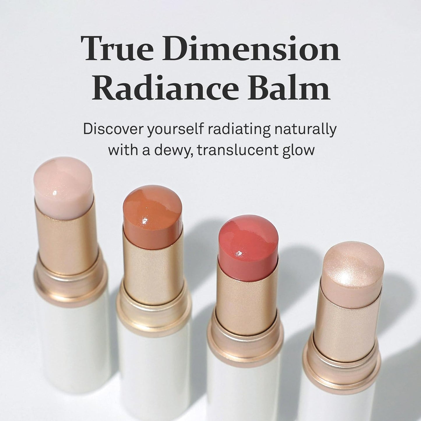 hince True Dimension Radiance Balm 10g - Natural Shimmer Glow Face Highlighter Stick Glow Balm Korean Blush Transparent Color Skin Tone Slim Fitting Texture, Multi Makeup Stick (1, CLEAR, TP001)