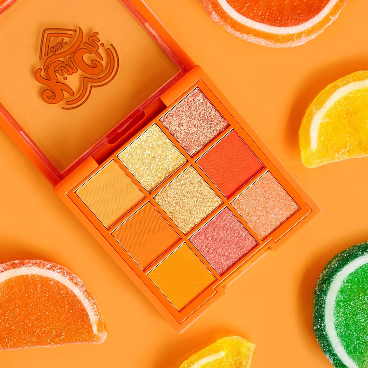 Kimchi Chic Beauty Citrus Queen - 9 Shades in 1 Makeup Palette - 01 ORANGE
