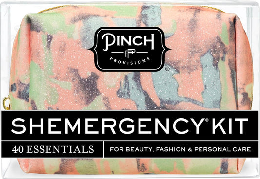 Pinch Provisions Shemergency Kit for Her, 40 Emergency Essential Items, Compact, Multi-Functional Pouch, Gift for Women, Birthday, Bachelorette Parties, and More!