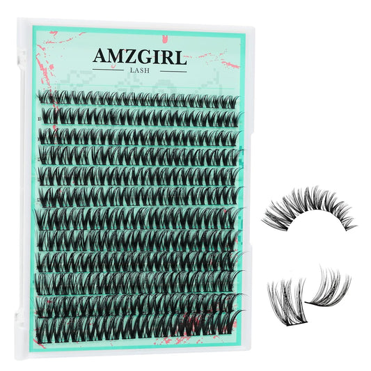 Cluster Lash Extensions 144PCS D Curl Eyelash Clusters with Premium Eyelash Wide Band, Eyelashes Cluster Volume Individual Natural Lashes Cluster(D-Mix,9-18mm)