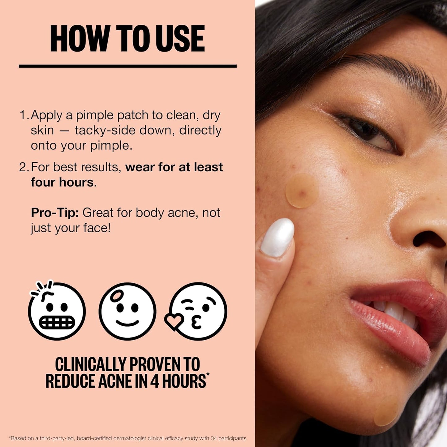 PEACE OUT Acne Healing Dots Helps Clear Blemishes Overnight, Fast Acting Hydrocolloid Pimple Patches for Breakouts with Salicylic Acid, Retinol and Aloe Vera, Award Winning Skincare Solution 20 Count