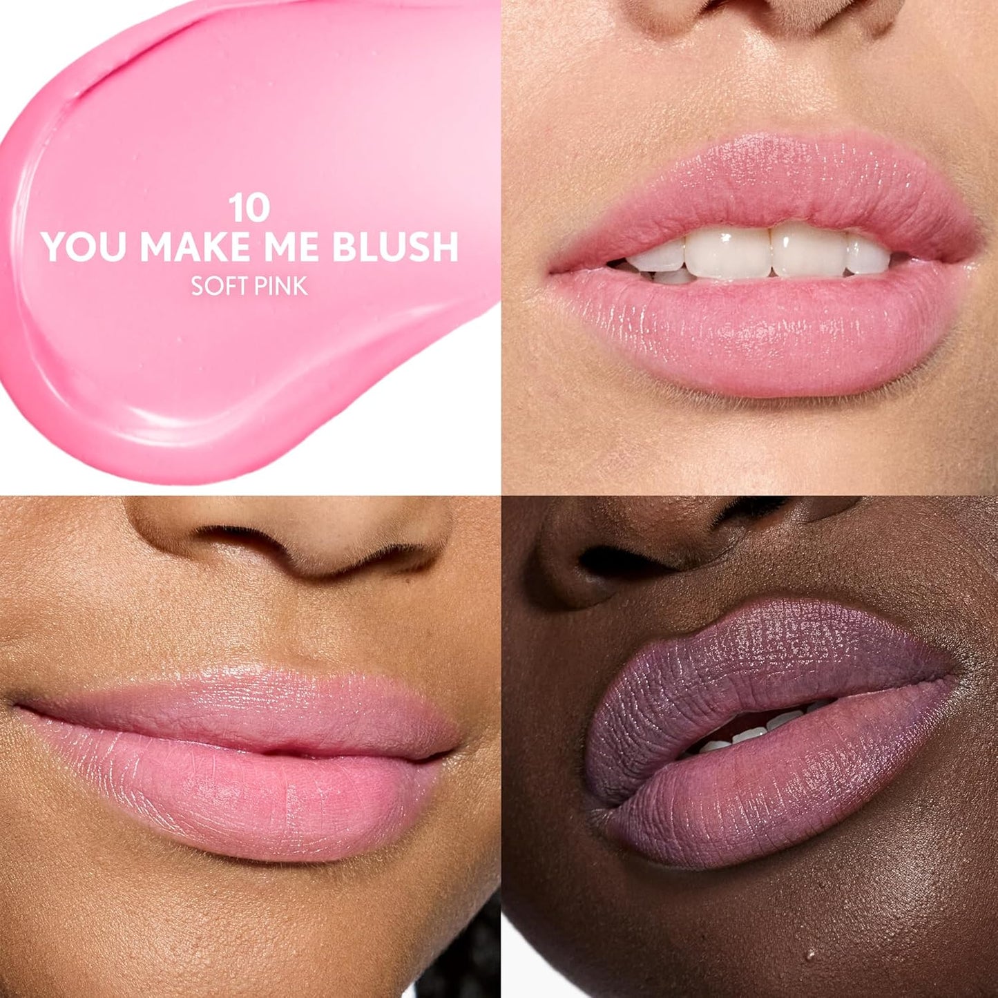 COVERGIRL Clean Fresh Tinted Lip Balm SPF 15-10 - You Make Me Blush, with Mineral Sunscreen, Moisturizing, Vegan Formula, 0.14oz