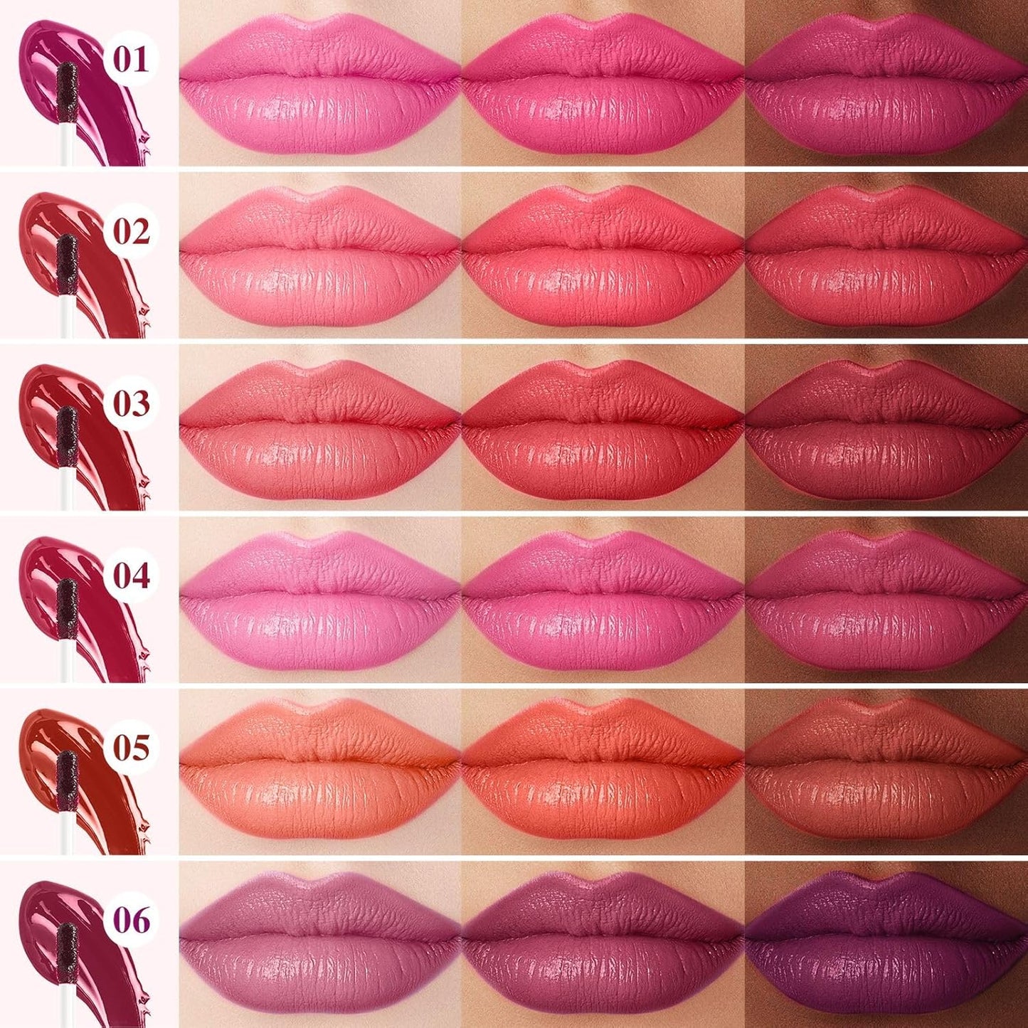 Lip Stain - Lip Stain Peel Off Long-Lasting with Matte Finish Waterproof & Transfer-Proof, Lip Liner Moisturizing & Nourishing Non-Stick Cup Highly Pigmented Color Lip Tint (02 Pink)