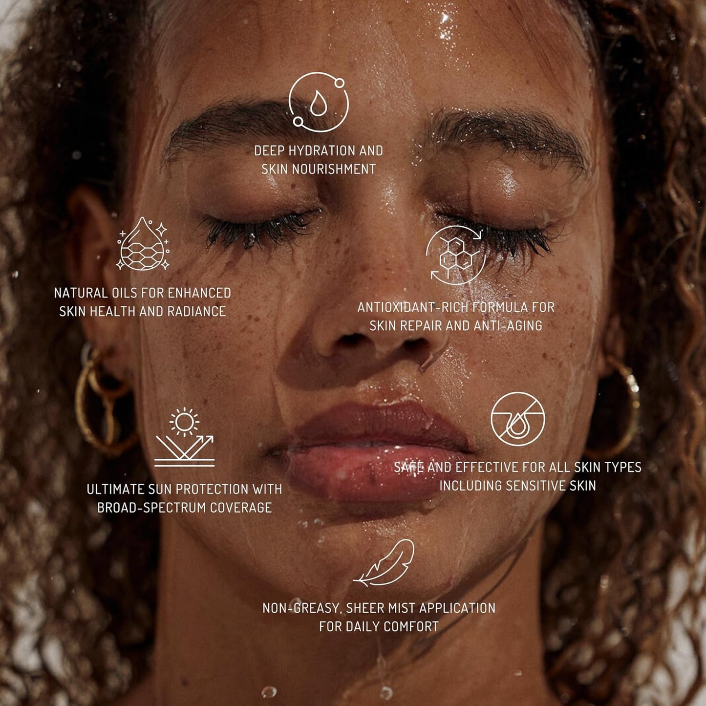 Mineral Sunscreen Spray SPF 50 – Reef Safe Sunscreen Spray, Lightweight Zinc Oxide, Water-Resistant – Korean Skincare, Face & Body Sun Protection