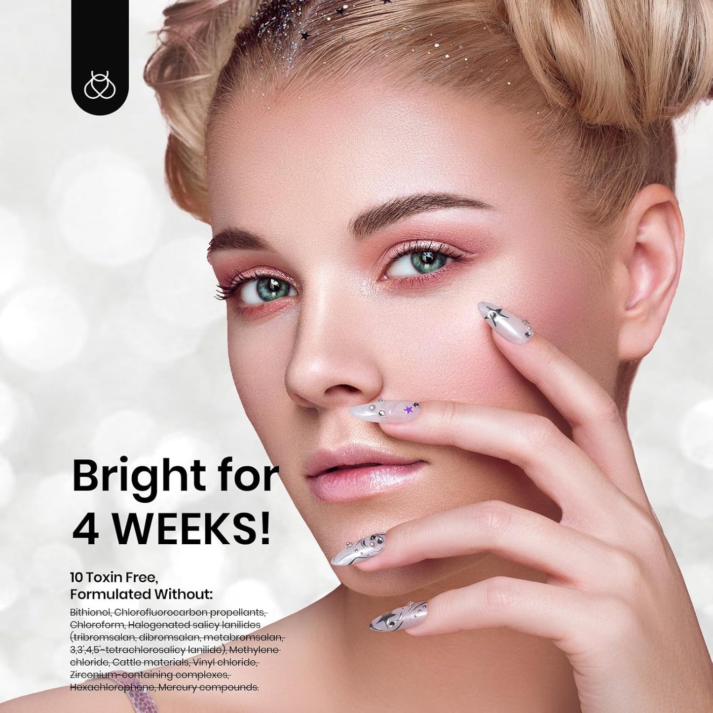 Beetles Metallic Silver Liner Gel Nail Art 7ml French Tip Gel Nail Polish 3D Mirror Chrome Effect Metal Painted Pens for Thin French Swirl Line Nail Art Polish Soak off Uv Lamp Manicure Salon