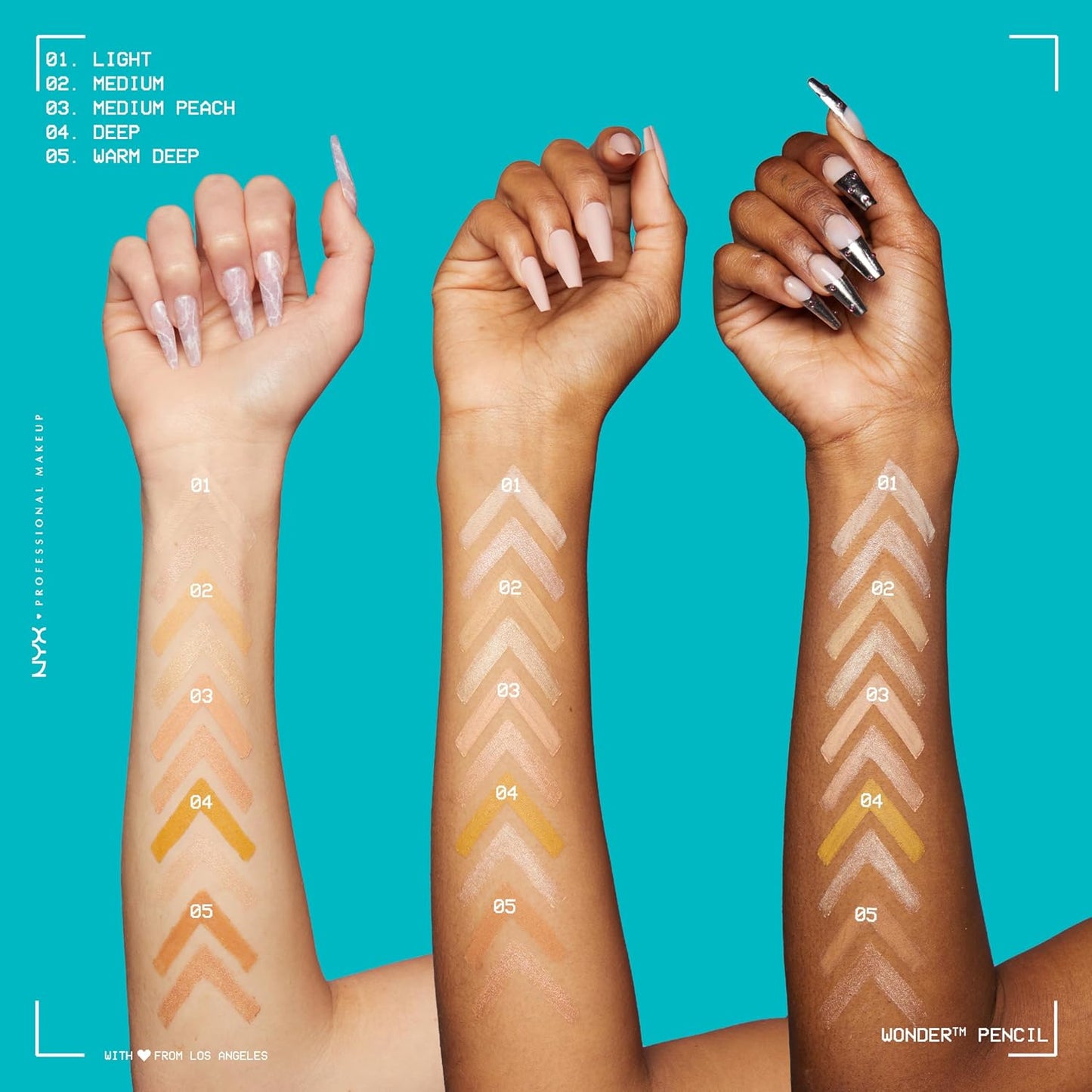 NYX PROFESSIONAL MAKEUP Wonder Pencil, Multi-Use Micro Highlighter & Concealer Stick - Medium Peach