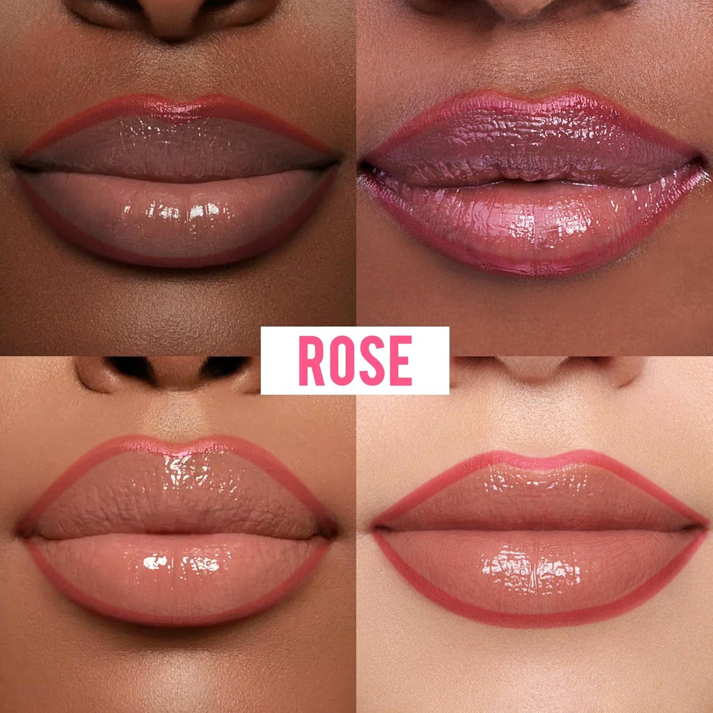 iMethod Lip Stain - Lip Liner Stain, Peel Off Lip Stain with Tweezer, Natural Long Lasting, Waterproof, Easy to Use, Stay On All Day, Rose