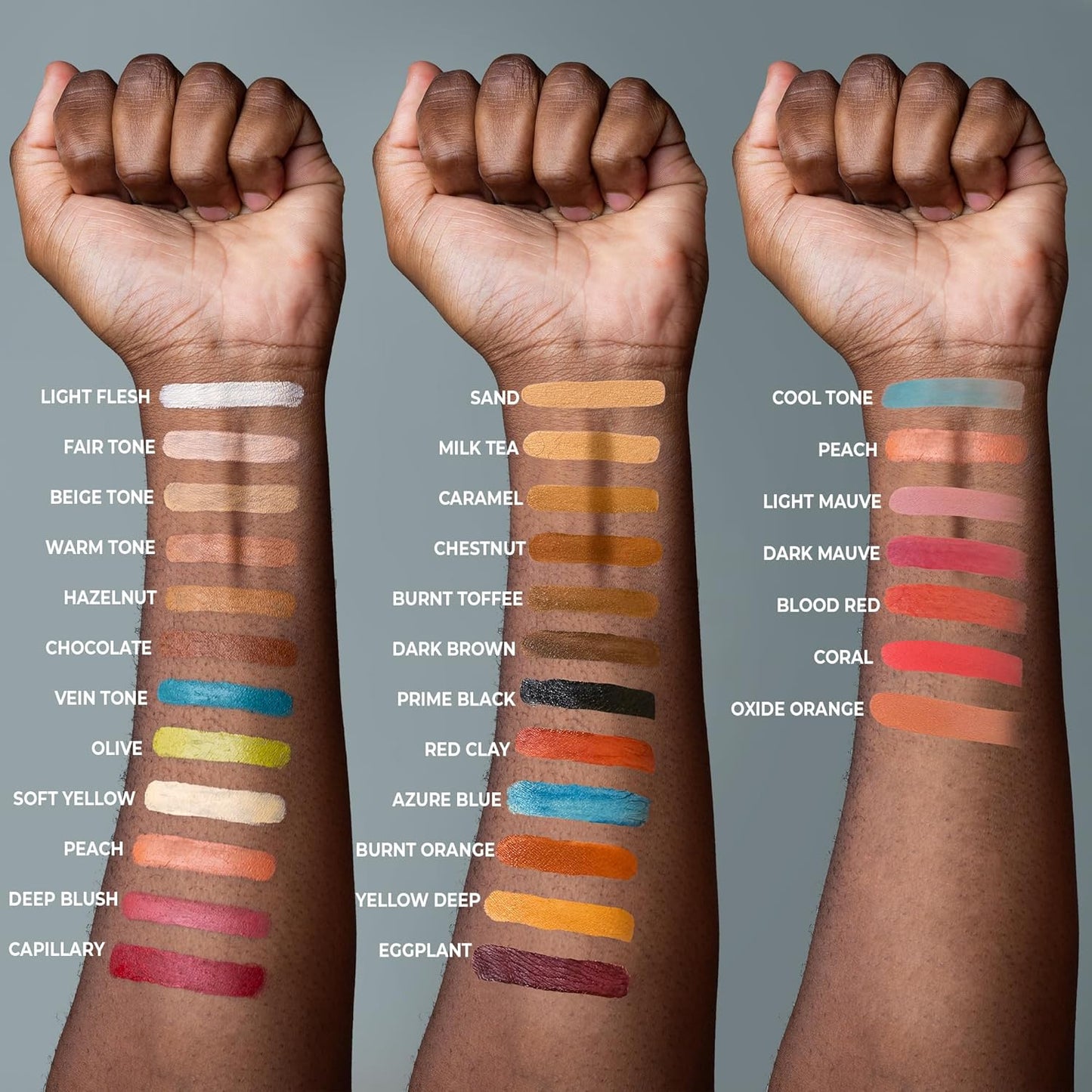 Alcohol Palette Refill Pans - Skin Tones - Cool Tone