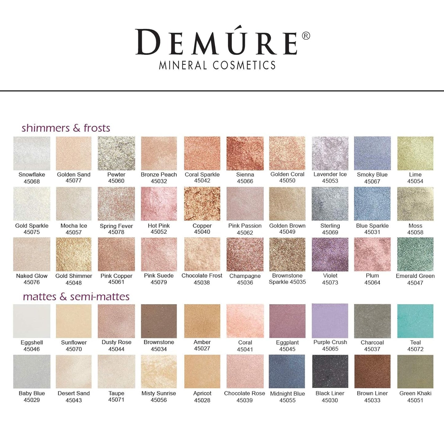 Demure Mineral Make Up (Midnight Blue) Eye Shadow, Matte Eyeshadow, Loose Powder, Eye Makeup, Professional Makeup