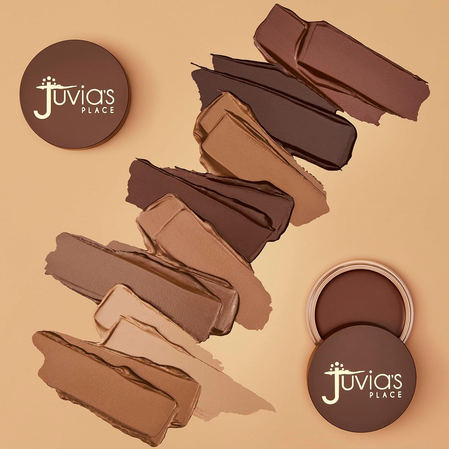 Juvia's Place Bronzed Cream Bronzer Buttercream - Creamy Bronzing Makeup Beauty Glow Sun Kissed Cheek Matte Shimmer Contour Long Lasting Finish Pigmented Bronze Light Buildable Blendable