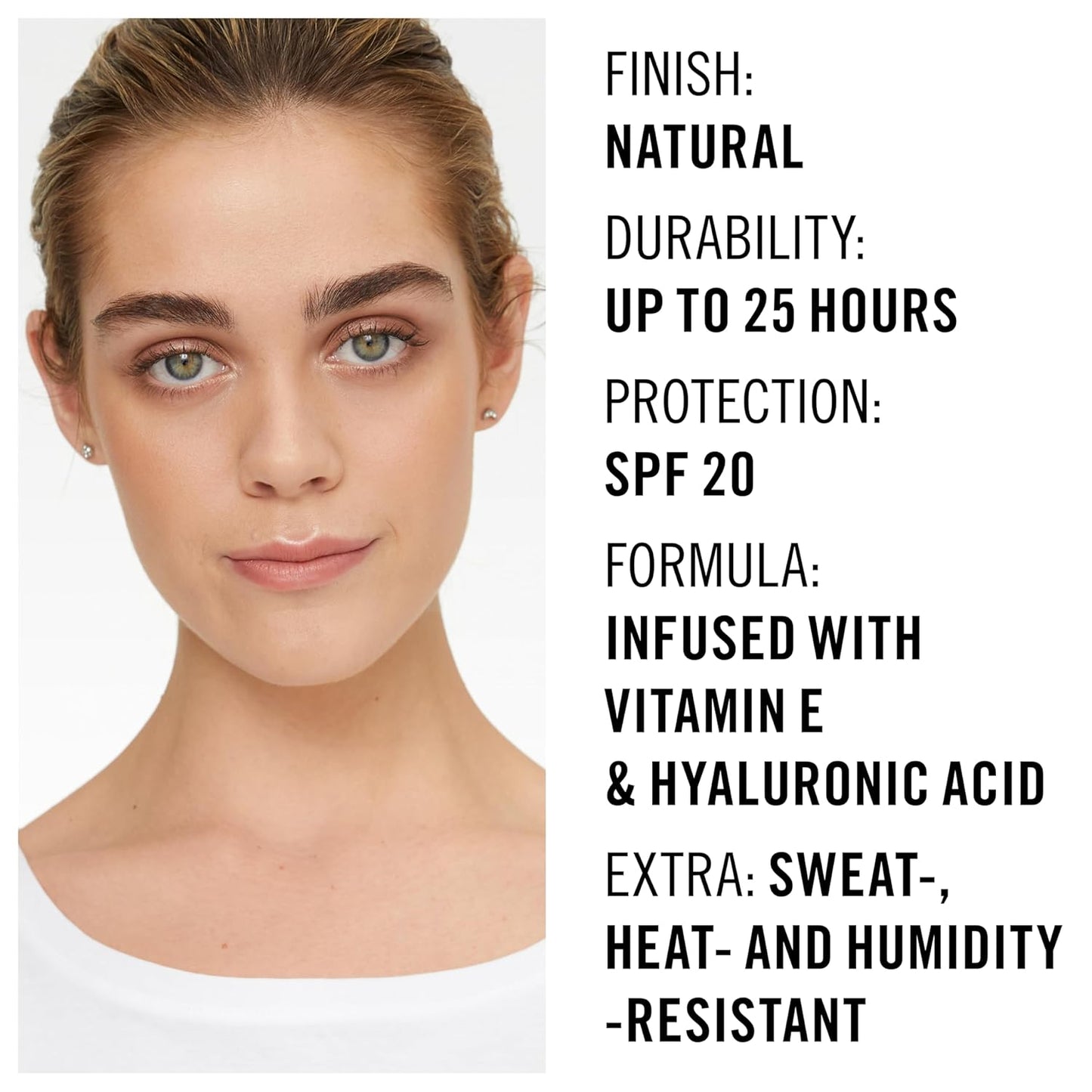 Rimmel London Lasting Finish 25HR - 203 True Beige - Foundation, 25-Hour Wear, Full Coverage, Waterproof, 1oz