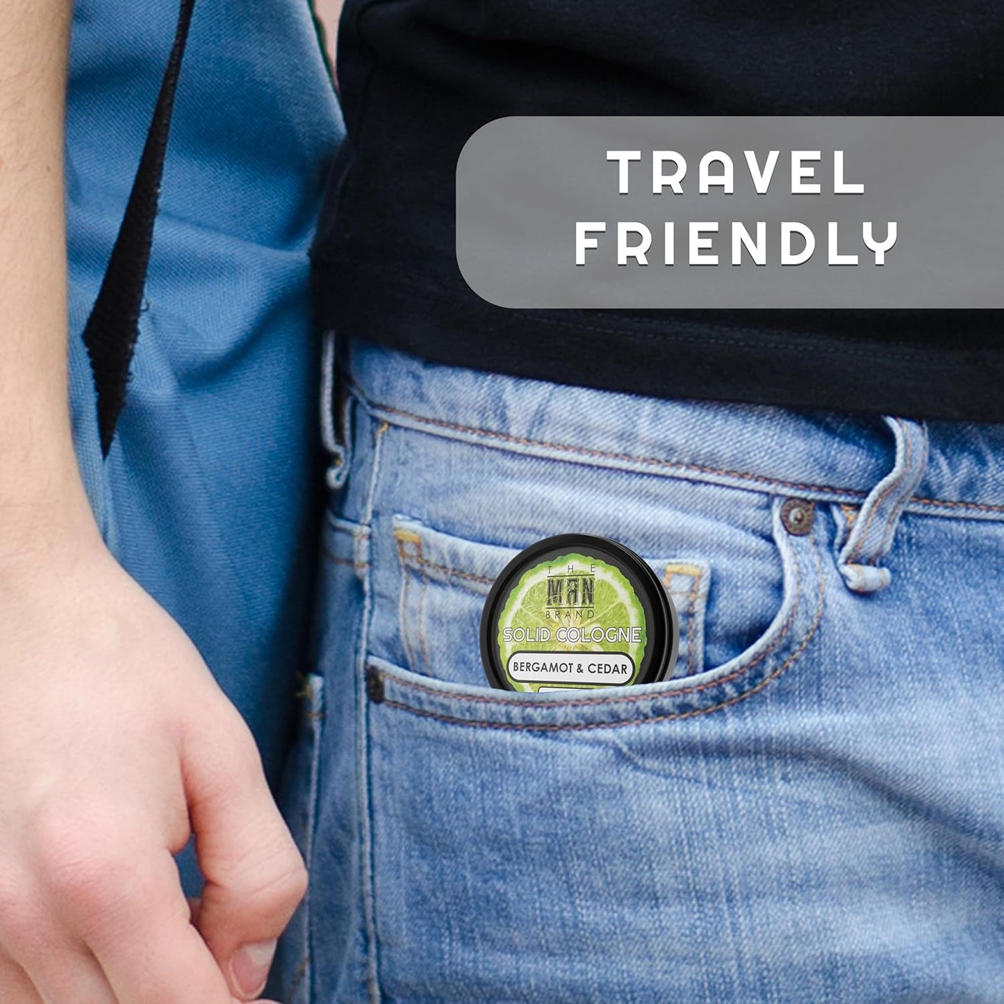 Solid Cologne Men's Bergamot and Cedar Solid Cologne Balm, Wax Bergamot Cologne for men, Solid Perfume with a Citrus Bergamot Scent (1 Ounce, Bergamot Perfume Mens Cologne Balm)