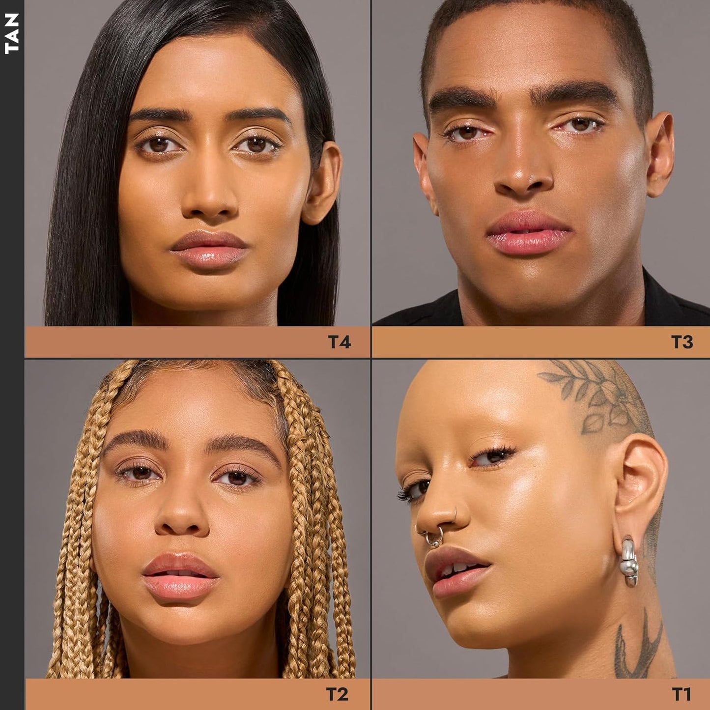 COVER FX Total Cover Cream Foundation - Shade T3 - Buildable Coverage - Natural Finish - Oil-Free - Sweat-Proof