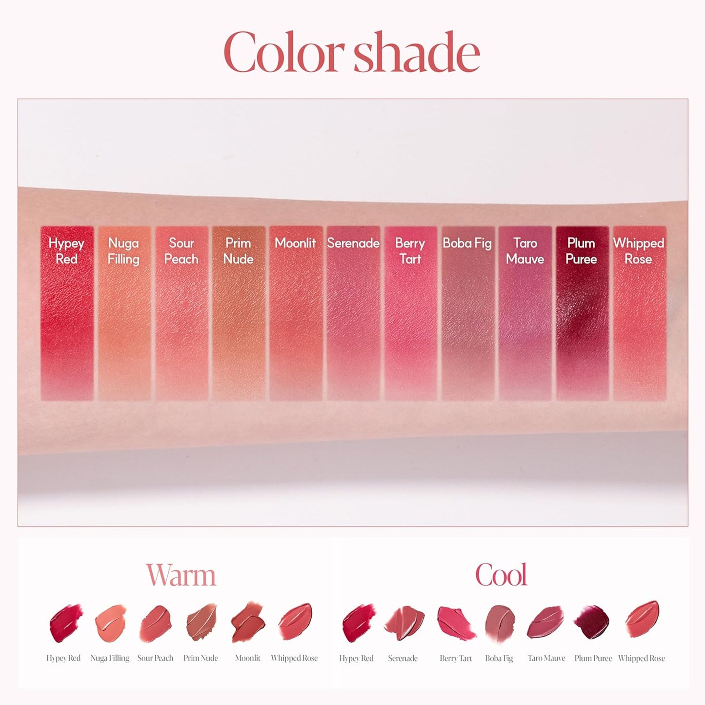 Espoir Couture Lip Tint Fitting Blur #11 Whipped Rose 0.14oz | Soft and Creamy Color for Blurry Lip Look | Smudge-Proof Fixing Lip Stain | Lightweight and Comfortable Matte Finish