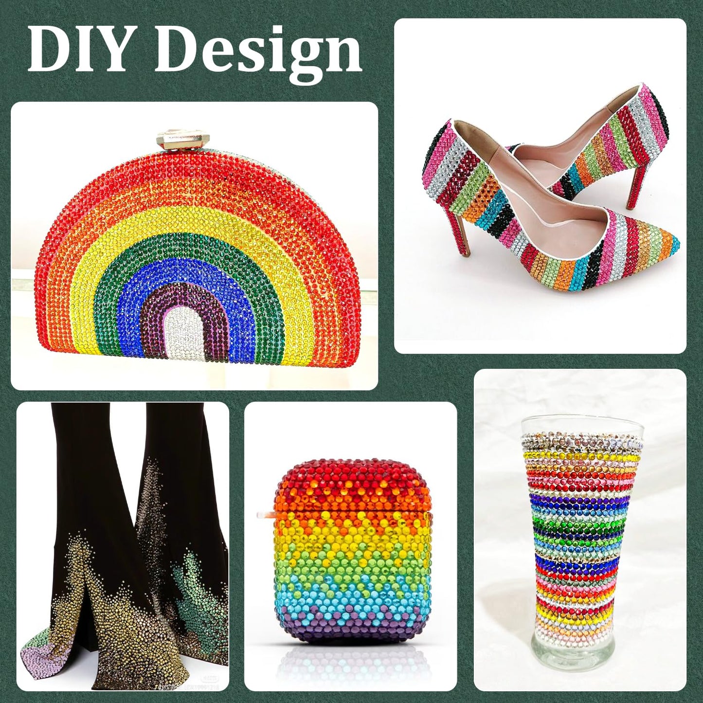 Resin Rhinestones for Crafting with B7000 Jewelry Glue, 1 Box Royal Blue Flatback Crystals with 3Pcs 10ml Glue for Bedazzling Crafts DIY Nail Art Makeup，Non Hotfix Gems for Clothing Shoes