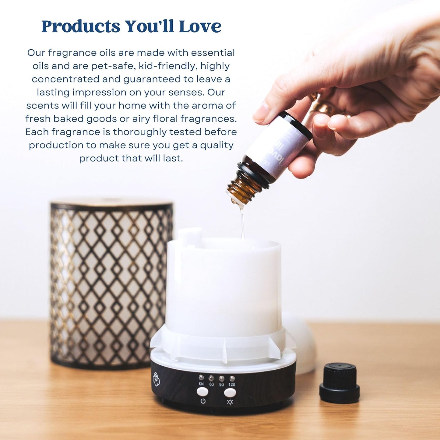 CANDECraftCo Premium Fragrance Oil – Diffuser Oils Fragrances Scented for Home, Candle Soap Making Supplies, Aromatherapy Blends for House (0.34 Fl Oz) (2-Pack, Lavender Vanilla)