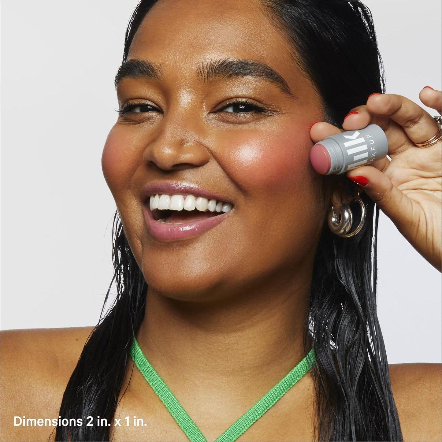 Milk Makeup Lip + Cheek, Werk (Dusty Rose) - 0.21 fl oz - Cream Blush & Lip Color - Buildable & Blendable - 1,000+ Swipes Per Stick - Non-Comedogenic - Vegan, Cruelty Free