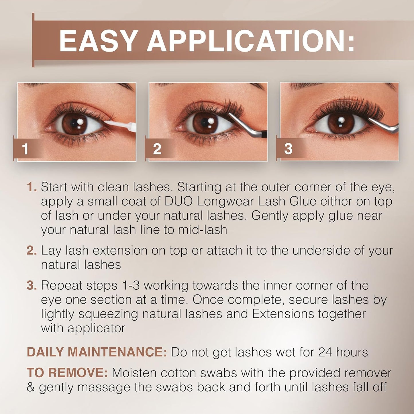 Ardell Pre-Mapped Eyelash Extensions Kit - False Lashes Wispy, Reusable Segmented Lash Strips, Long-Lasting with Lash Glue and Remover, 4 pack