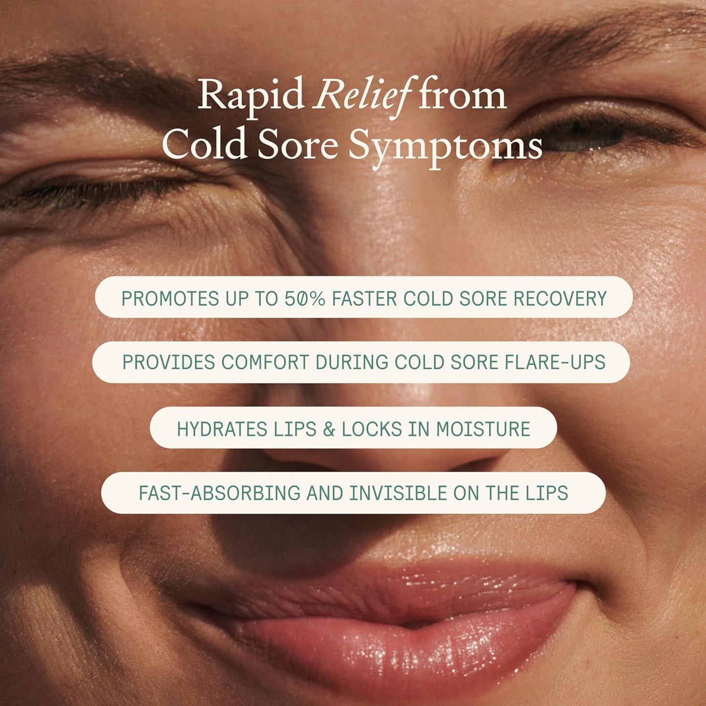 Lip Health Balm - Daily Cold Sore Relief & Recovery - Powered by 5 Plant Flavonoids & XDF Technology - Lightweight Hydrating Barrier Support for Lips - Soothing, Nurturing Formula, 5g