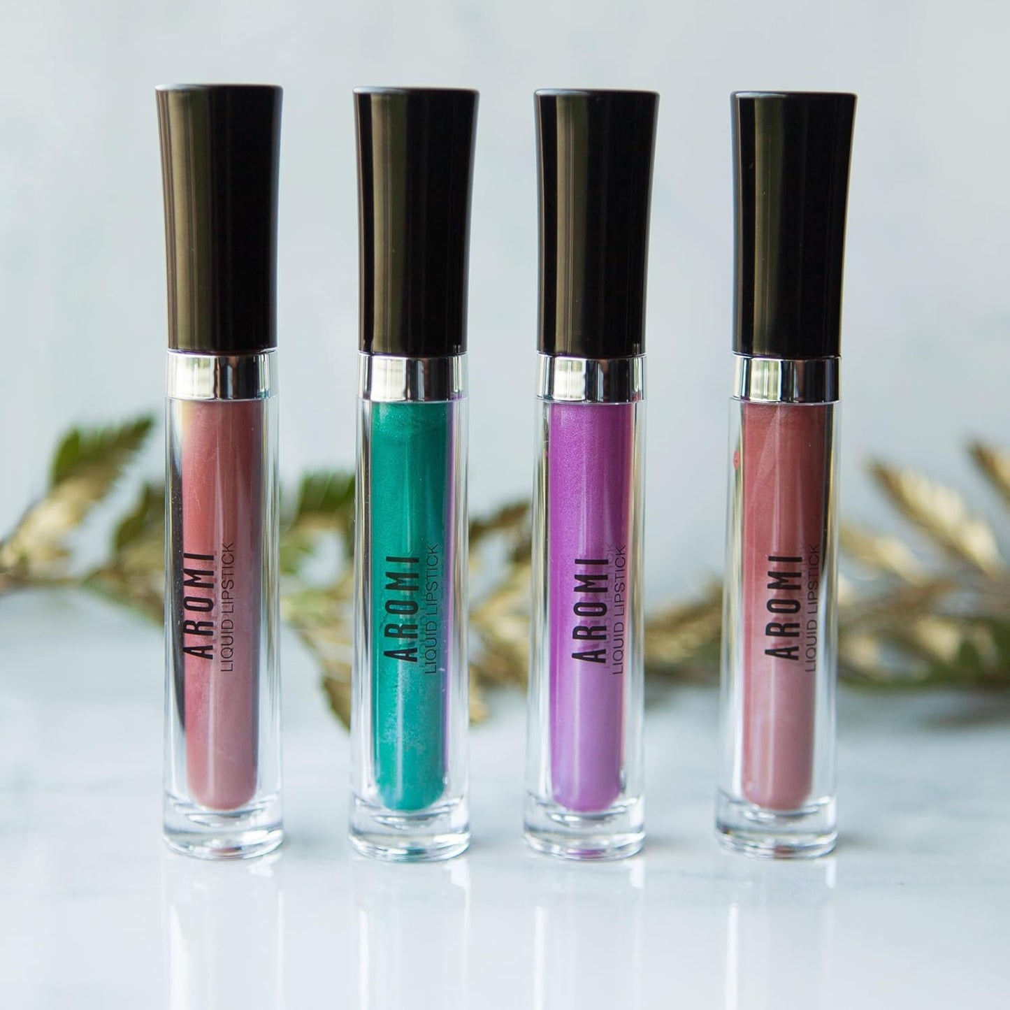 Aromi Metallic Liquid Lipstick | Chocolate Brown, Mahogany Bronze, Shimmery Finish, Vegan, Cruelty-free, Long-Lasting, Waterproof, Handmade (Teddy Bear)