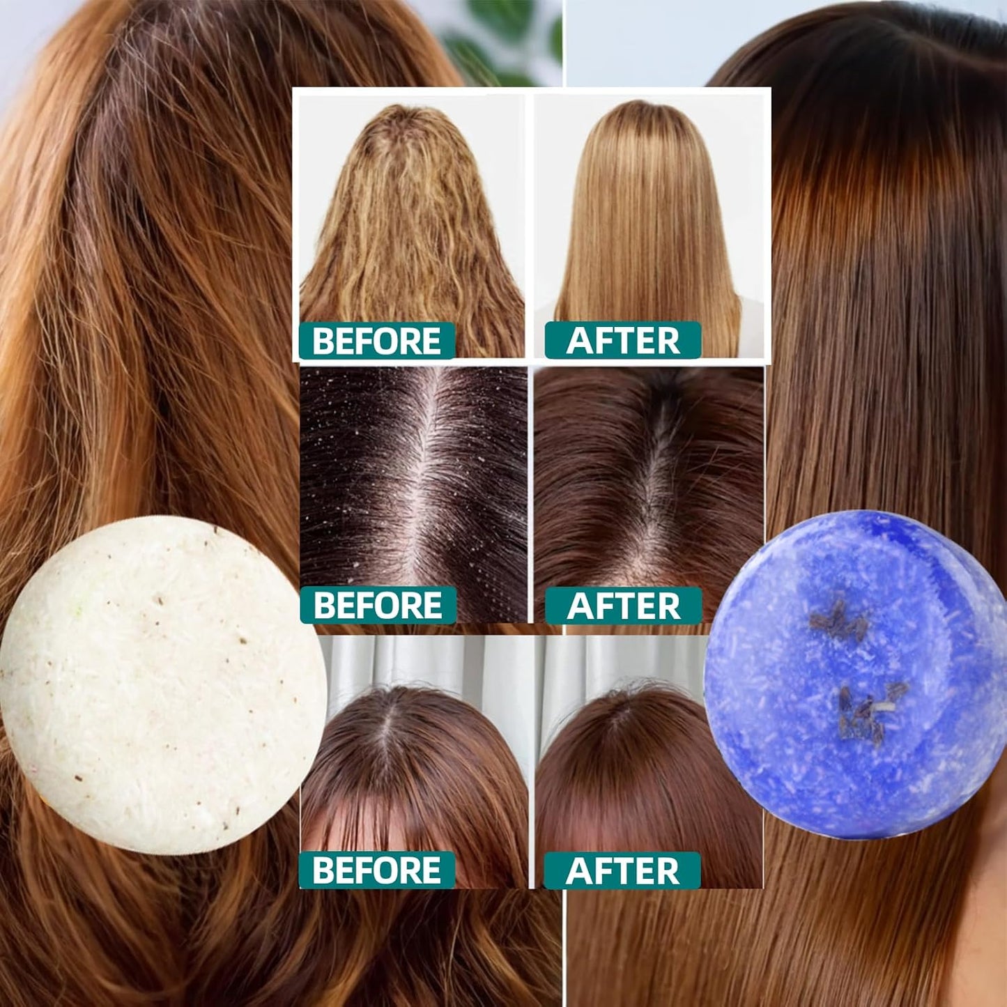 2 Pack Rosemary Lavender Hair Shampoo Bar,Deep Cleansing for Scalp Hair Loss Shampoo Soap,Organic Shampoo Oil Control for Hair Growth,Refreshing and Hydrating Bar,Gifts for Women Men