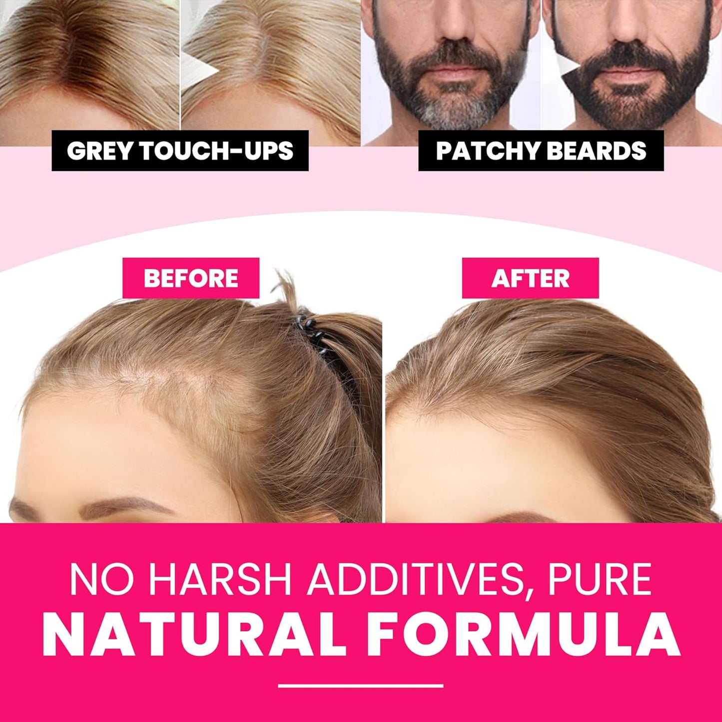 VELO Hairline Powder–BROWN Hair Root Touch Up Powder for Women & Men–Instantly Covers Gray Hair, Thinning Hair & Bald Spots–Sweatproof Root Cover Up–Puff & Mirror Compact, 13 Shades