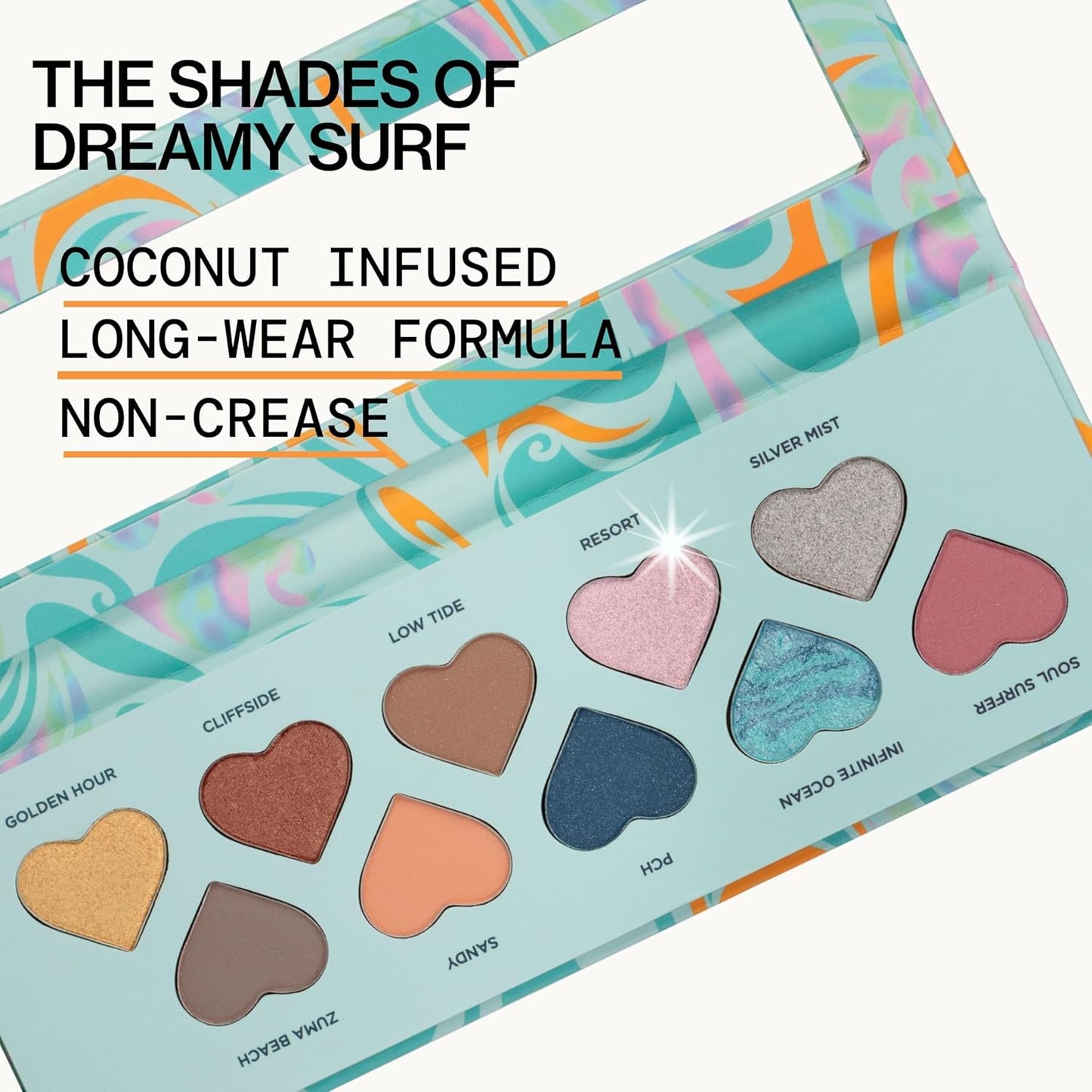 Pacifica Eyeshadow Palette – Malibu Mineral Eyeshadow, Blendable Neutral Shades with Velvet Matte, Shimmer & Metallic, Cocoa Butter Infused, Talc-Free, Vegan & Cruelty-Free, 0.24 oz (10 Shades)