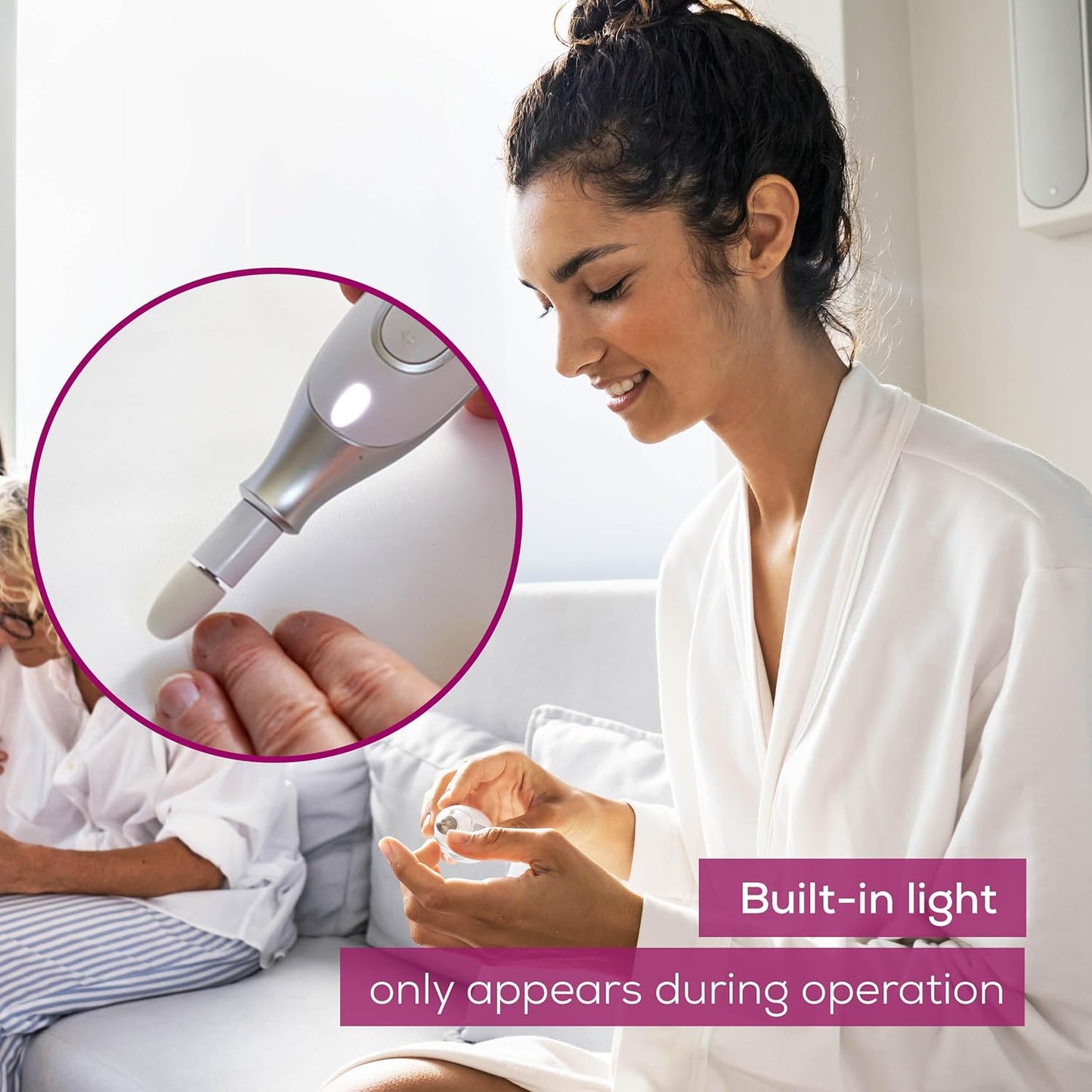 Beurer MP42 Nail Drill, 7-in-1 Nail Kit with Strong Sapphire Nail Drill Bits, Electric Nail File and Nail Buffer Includes Bright LED Light, Pedicure Kit and Manicure Set with Storage Case