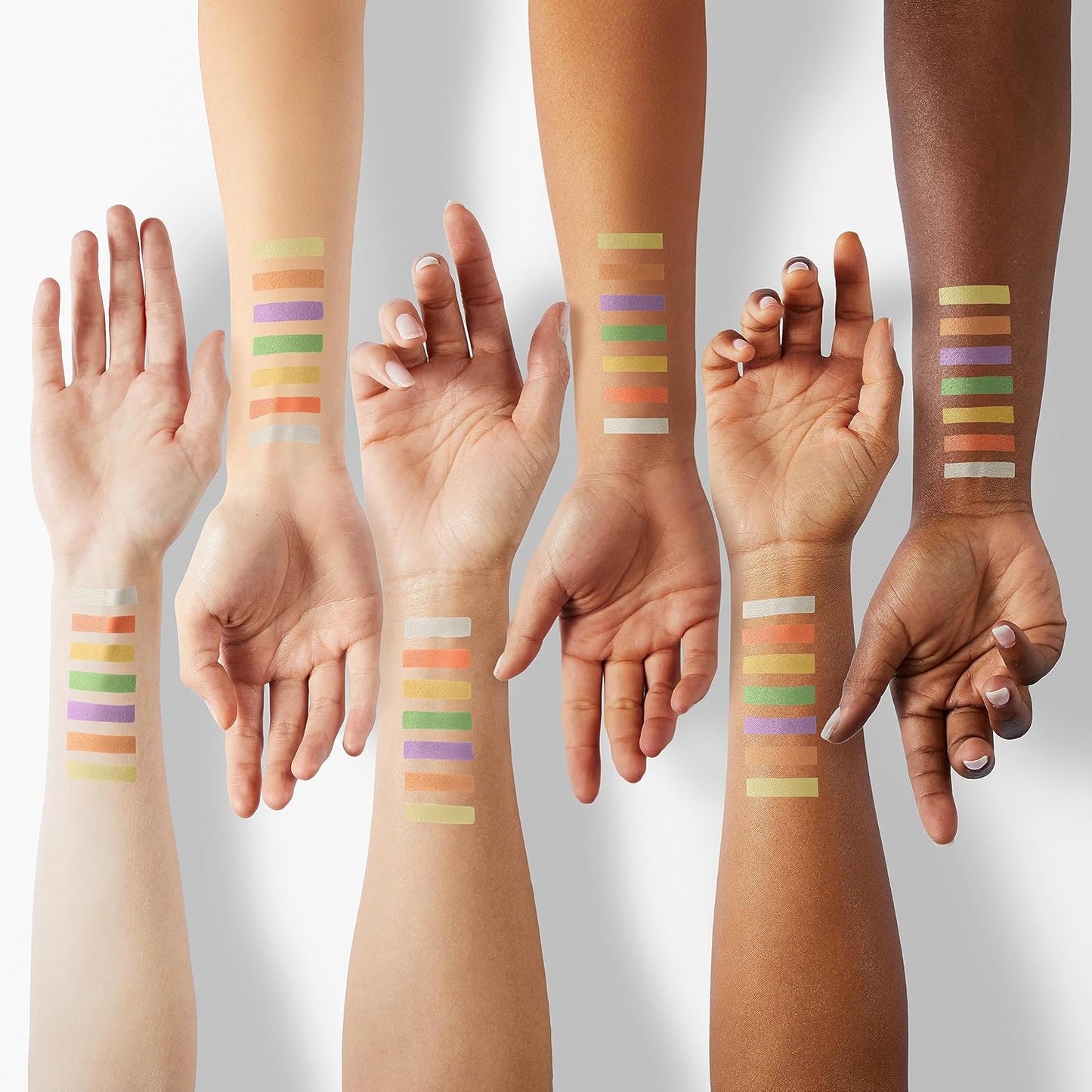 L.A. Girl Pro Conceal Set Orange, Yellow, Green, Lavender, Peach, Light Yellow Correctors and Highlighter