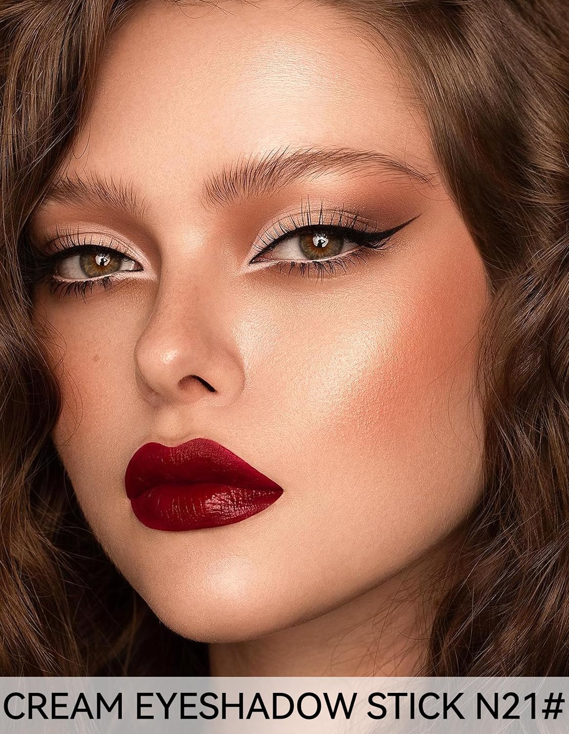 Erinde Waterproof Cream Eyeshadow Stick, Matte Nude Eye Shadow Sticks, Longwear Blendable High Pigmented, Neutral Eye Shadow Sticks Matte for Older Eyes, Smokey Eyeshadow Pencil Crayon, Nude beige