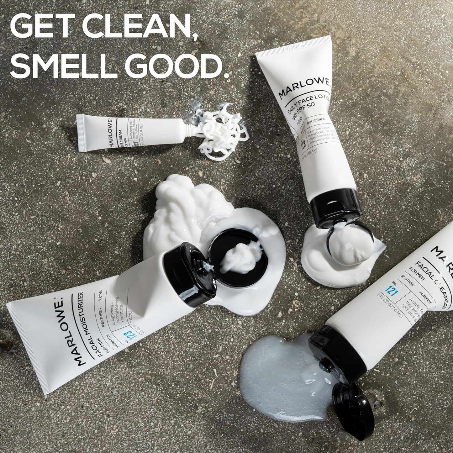 MARLOWE. No. 123 Facial Moisturizer 6 oz, Daily Face Lotion with Aloe Vera & Green Tea Extract, Hydrates, Nourishes, Restores & Soothes, Lightweight, Non-Greasy, Fresh Aloe Citron Scent