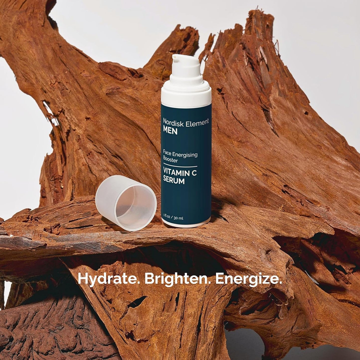 Nordisk Element Vitamin C Face Serum for Men, Anti-aging formula, Improve Appearance of Dark Spots, Tone, Fine Lines & Wrinkles, with Natural Vitamin C & Hyaluronic Acid, 1 Fl Oz