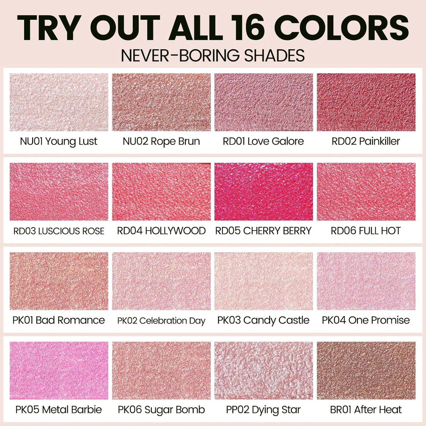 FOCALLURE Metallic Liquid Lipstick,Non Stick Cup Lip Gloss,High Impact Lip Color with Transfer-proof Wear,Long Lasting & Waterproof Lipstick Makeup for Women,RD06 FULL HOT