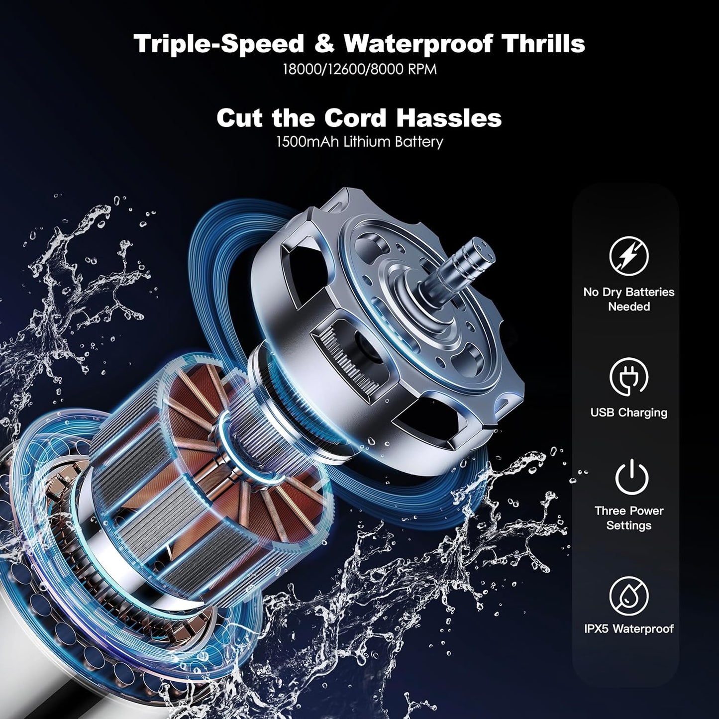 Electric Makeup Brush Cleaner Bundle with Tea Tree Oil Cleaner 25.36 fl.oz