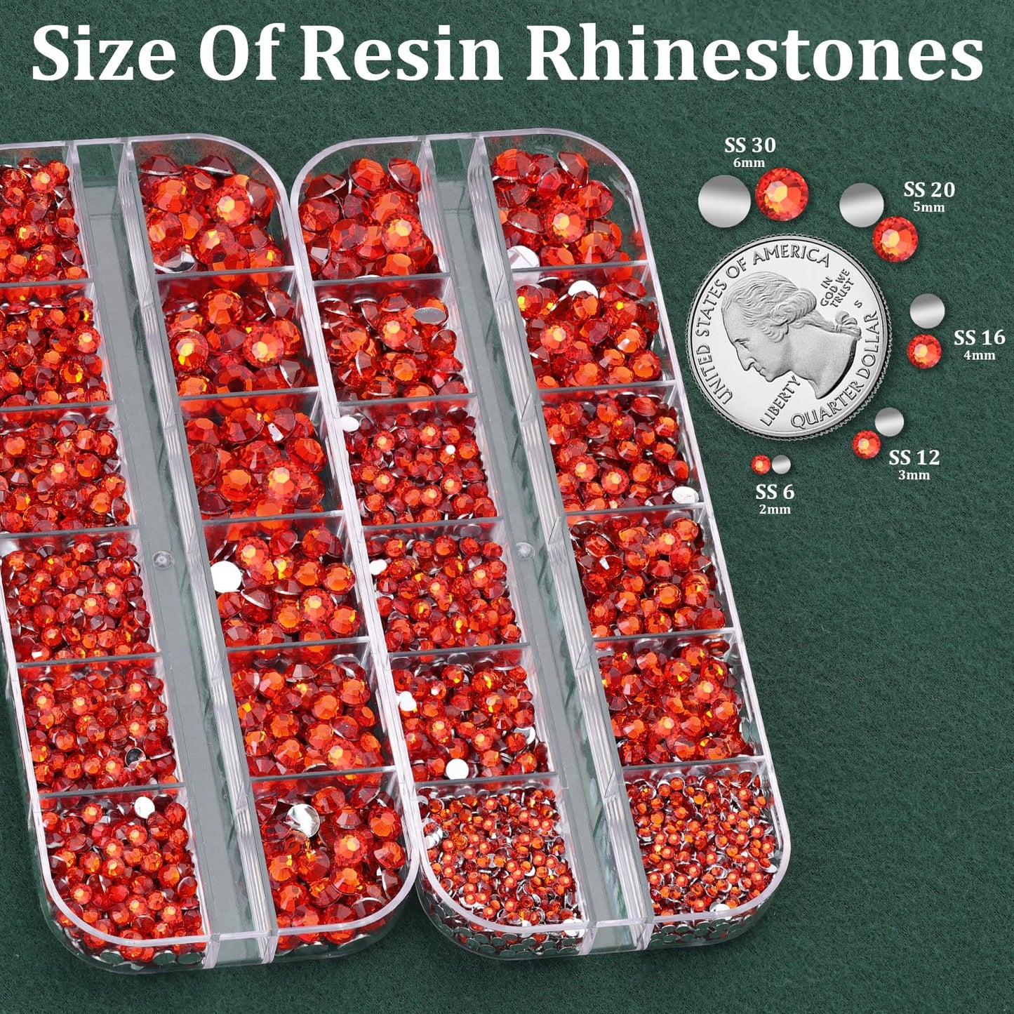 Resin Rhinestones for Crafting with B7000 Jewelry Glue, 2 Boxes Red Zircon Flatback Crystals with 3Pcs 10ml Glue for Bedazzling Crafts DIY Nail Art Makeup, Gems for Clothing Shoes