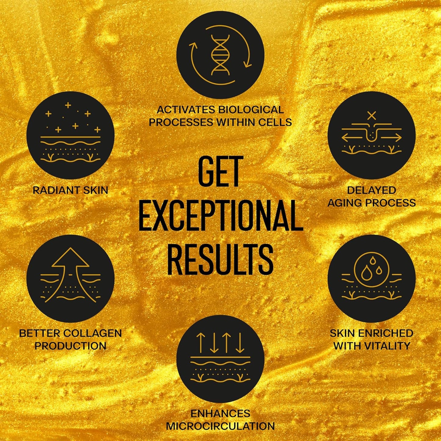 Under Eye Patches - 60pcs Gold Eye Patches for Puffy Eyes, Dark Circles, Eye Bags - Collagen Under Eye Mask with Vitamins (24k Golden 25 Pairs (Pack of 1))