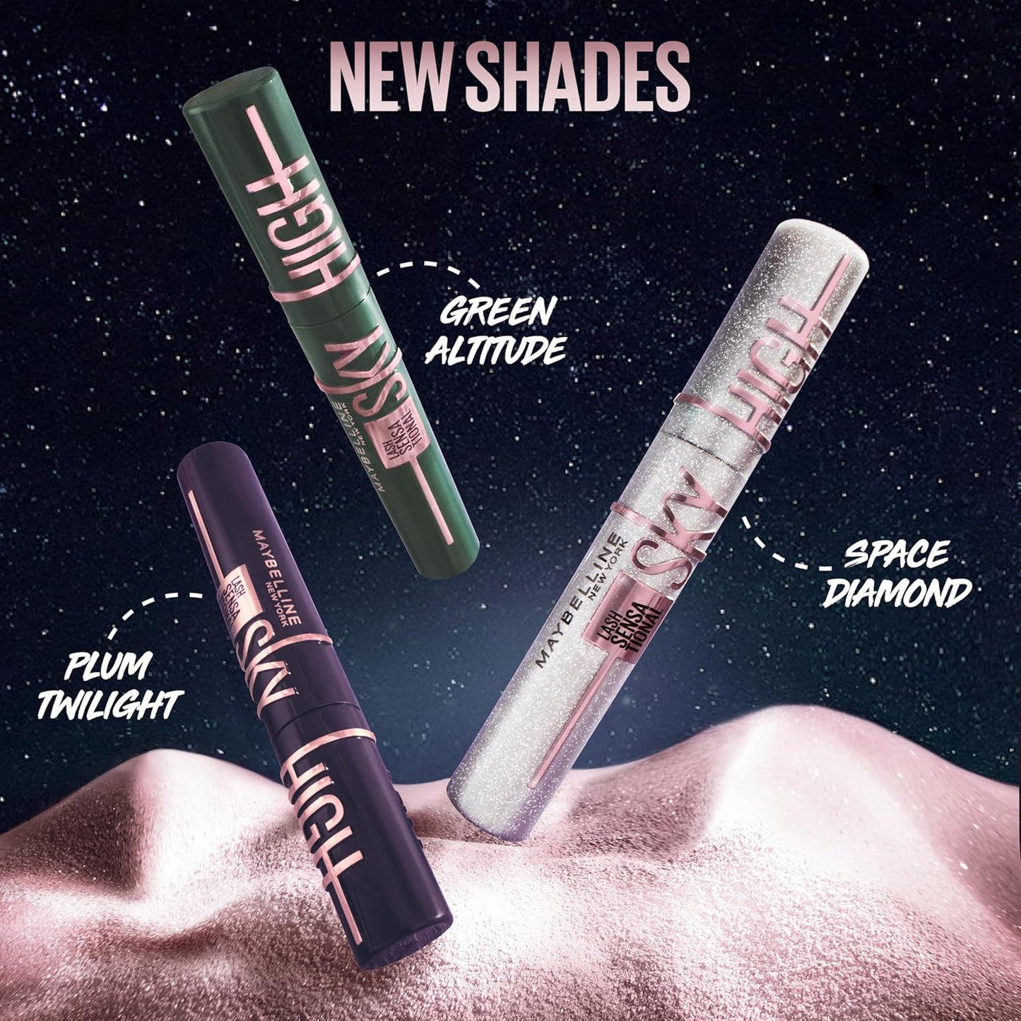 Maybelline Lash Sensational Sky High Washable Mascara Makeup, Volumizing, Lengthening, Defining, Curling, Multiplying, Buildable Formula, Very Black, 1 Count