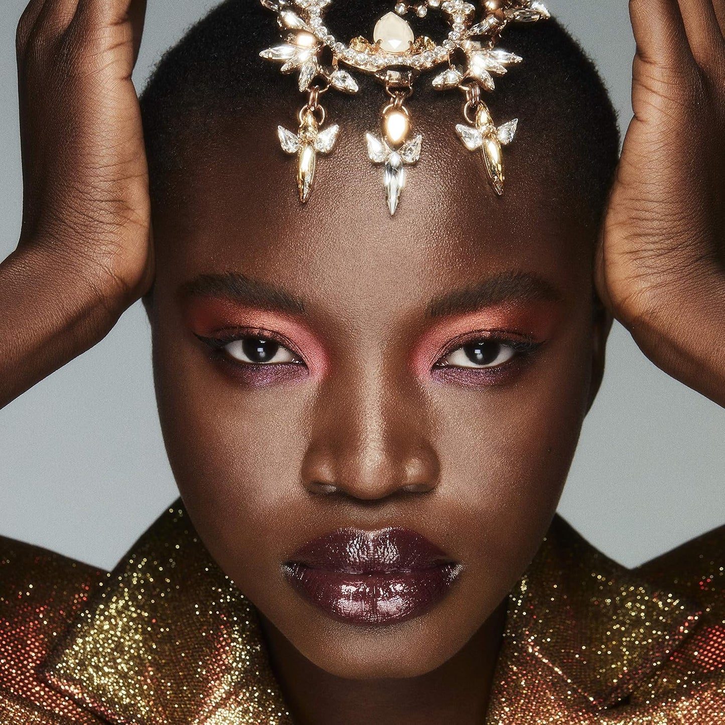 Haus Laboratories By Lady Gaga: GLAM ROOM PALETTE NO. 1: FAME | 10-Shade Eyeshadow Palette, Blendable & Buildable Eye Makeup with Pigmented Matte, Metallic, Shimmer, and Sparkle Finishes (Pack of 3)